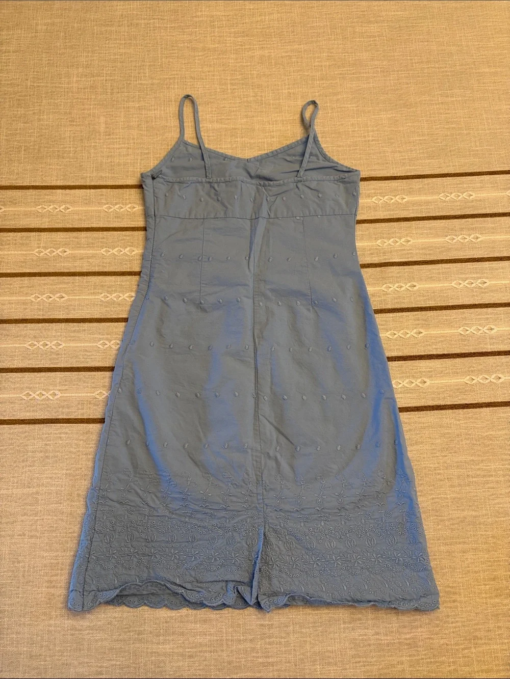 Old Navy Blue Eyelet-Trim Slip Dress for Girls